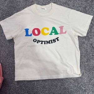 Madhappy local optimist t shirt graphic print crew neck size medium